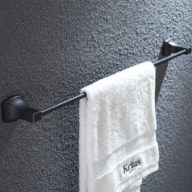 Настенный держатель для полотенец Kraus Fortis латунь темный шоколад KEA-13337-ORB