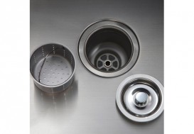 Мойка для кухни асимметричная Kraus Premier под столешницу нержавеющая сталь хром KBU25