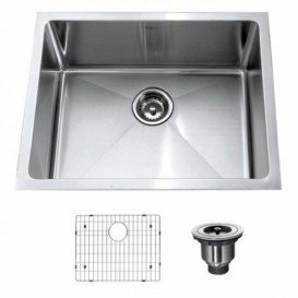 Мойка для кухни прямоугольная Kraus Precision под столешницу нержавеющая сталь хром KHU101-23