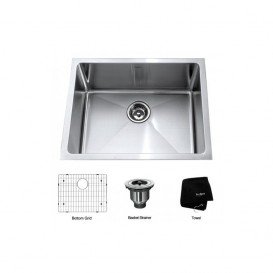 Мойка для кухни прямоугольная Kraus Precision под столешницу нержавеющая сталь хром KHU101-23