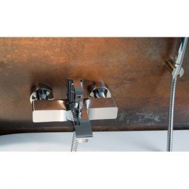 Душова система з одноважільним змішувачем Kraus Illusio латунь хром KEF-14709CH