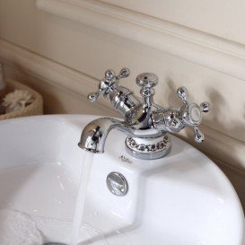 Смеситель для раковины Kraus Apollo двухвентильный латунь хром KEF-16000CH 