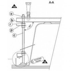 Комплект для кріплення панелі для ванни Ravak LoveStory II B27500000N