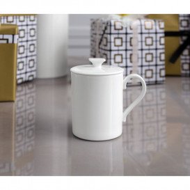 Кружка з кришкою Villeroy & Boch MetroChic blanc Gifts 0.3 л білий 10-4482-4855
