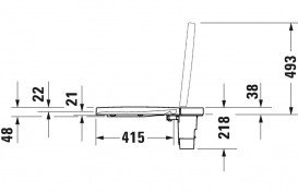 Крышка-биде для унитаза Duravit SensoWash Starck f Lite белый 612001012000310