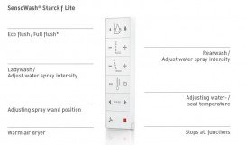 Крышка-биде для унитаза Duravit SensoWash Starck f Lite белый 612001012000310