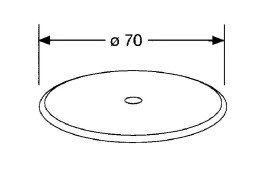 Кришка сифона для душового піддону Kludi Tasso 50 мм морський матовий 71520O300