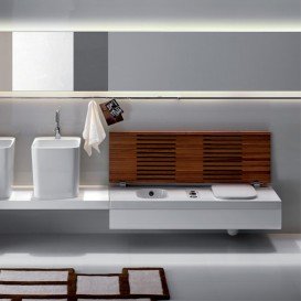 Крышка-скамейка  для унитаза Hatria G FULL-ACCESSORI коричневая YXH642