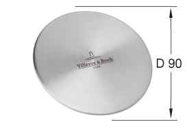 Кришка зливу для кухонної мийки Villeroy & Boch суцільна нержавіюча сталь 962415LC