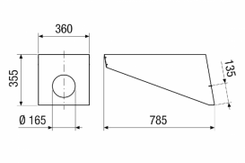 Крышный зонт PP 45 DH 25-30 0093.1318