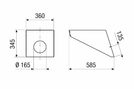 Крышный зонт PP 45 DH 36-45 0093.1320