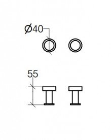 Гачки для ванної Lineabeta Baketo латунь хром 5208.29