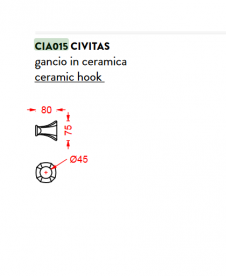 Крючок для ванной ArtCeram Civitas одинарный хром CIA015 71