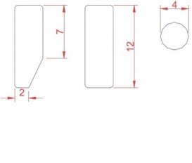 Крючок для ванной ArtCeram Postit одинарный белый глянцевый PSC005 01;00