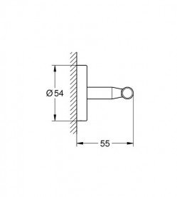 Крючок для ванной Grohe Start Cosmopolitan двойной металл хром 41168000