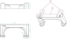 Крючок для ванной Haceka Yoly двойной пластик белый 1137996