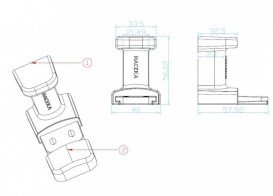 Гачок для ванної Haceka Yoly одинарний пластик білий 1137992