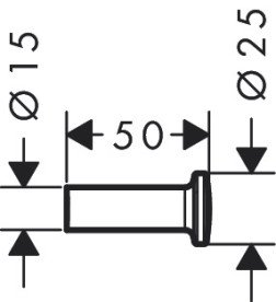 Гачок для ванної Hansgrohe Axor Universal Circular одинарний матова бронза 42811140