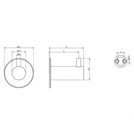 Крючок для ванной Kolo Lehnen Funktion одинарный полированная поверхность L1125700