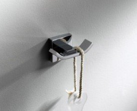 Гачок для ванної Kraus Aura подвійний латунь хром KEA-14401CH