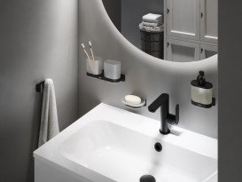 Гачок для ванної Ravak Chrome II CR II 100 подвійний чорний матовий X07P1374