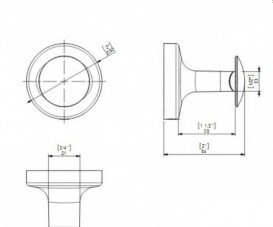 Гачок для ванної Sonia E-Plus одинарний латунь хром 124503