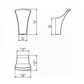 Гачок для ванної Sonia S7 одинарний латунь хром 131679