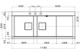 Кухонна мийка прямокутна на дві чаші з двома чорними скляними поверхнями Apell Sinphonia нержавіюча сталь PD1162IRKITB