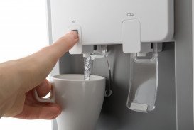 Кулер для води АВС V500 підлоговий з компресорним охолодженням білий/сірий 120150001