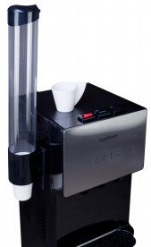 Кулер для води HotFrost 400AS підлоговий з компресорним охолодженням та нижнім завантаженням чорний/сріблястий 120140001