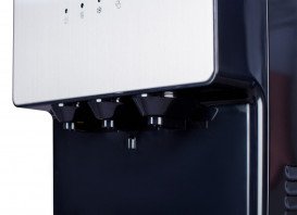 Кулер для води HotFrost 400AS підлоговий з компресорним охолодженням та нижнім завантаженням чорний/сріблястий 120140001