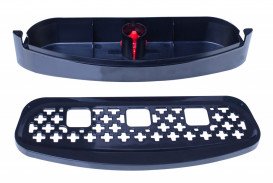 Кулер для води HotFrost 400AS підлоговий з компресорним охолодженням та нижнім завантаженням чорний/сріблястий 120140001