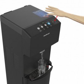Кулер для води HotFrost 450AMI Black підлоговий з компресорним охолодженням та нижнім завантаженням чорний 120145002