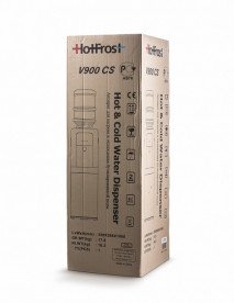 Кулер для воды HotFrost V900CS напольный с компрессорным охлаждением серебристый/черный 120190001
