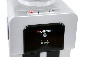 Кулер для води HotFrost V900CSG напольний з компресорним охолодженням та газацією сріблястий/чорний 120190003