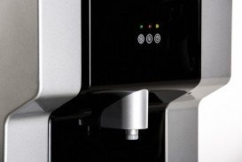 Кулер для води HotFrost V900CSG напольний з компресорним охолодженням та газацією сріблястий/чорний 120190003