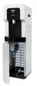 Кулер для води HotFrost V900CSG напольний з компресорним охолодженням та газацією сріблястий/чорний 120190003