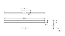 LED-підсвічування для меблів Аквародос Gama Lux 7W хром АР000039886