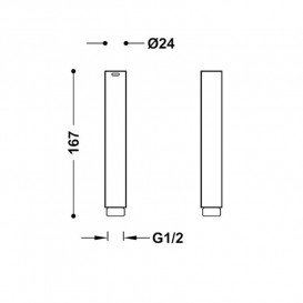 Лейка для гигиенического душа Tres хром 29912390