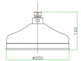 Лейка для верхнього душа Fiore Ø20 см золото 35OO0421