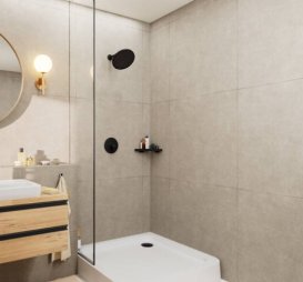 Лійка для верхнього душу Hansgrohe Crometta S 240 EcoSmart 1 режим чорний матовий 26724670