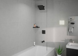 Лійка для верхнього душу Hansgrohe Crometta E 240 EcoSmart 1 режим чорний матовий 26727670