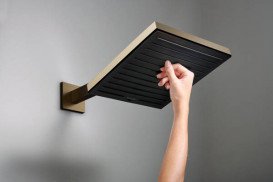 Лійка для верхнього душу Hansgrohe Pulsify E 260 1 режим EcoSmart шліфована бронза 24331140