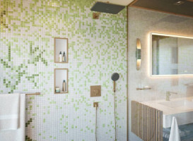 Лійка для верхнього душу Hansgrohe Raindance Alive Q 34х21 см 1 режим бронза 24530140