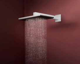 Лейка для верхнего душа Hansgrohe Raindance Alive Q 34х21 см 1 режим белый матовый 24530700