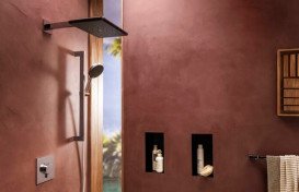 Лейка для верхнего душа Hansgrohe Raindance Alive Q 34х21 см 1 режим EcoSmart хром 24531000