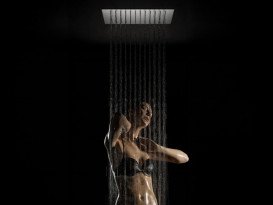 Верхній душ зі стелі Ravak 440х440 мм нержавіюча сталь хром X07P1263