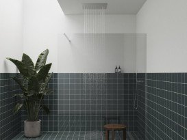 Верхній душ зі стелі Ravak 440х440 мм нержавіюча сталь хром X07P1263