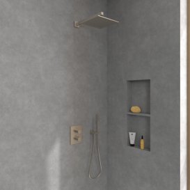 Лійка для верхнього душу Villeroy & Boch Universal Showers 250х250 мм матовий нікель TVC00000200064