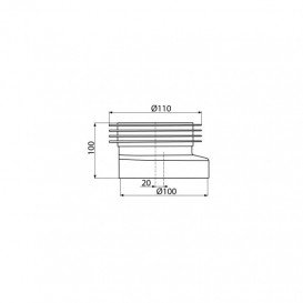 Манжета для унитаза Koller Pool эксцентрическая MUWP